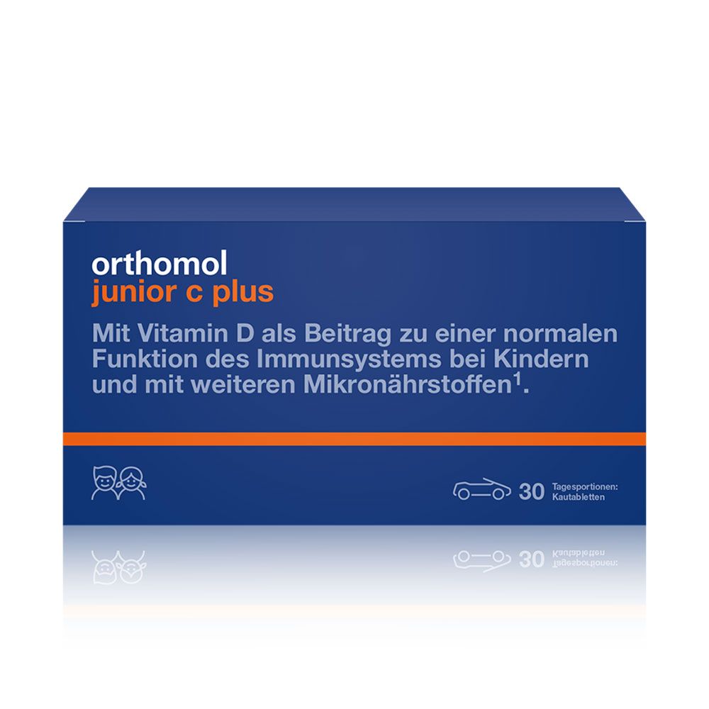 Вітаміни для дітей Orthomol "Junior C plus", 30 днів, жувальні табл. Orange, арт. 10013630