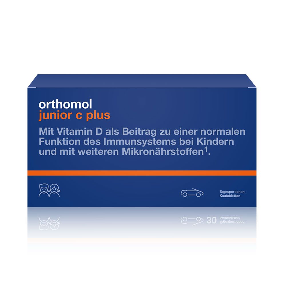Витамины для детей Orthomol "Junior C plus", 7 дней, гранулы малина/лайм, арт. 10013222