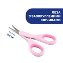 Ножнички детские с колпачком Chicco, арт. 05912, цвет Розовый (фото2)