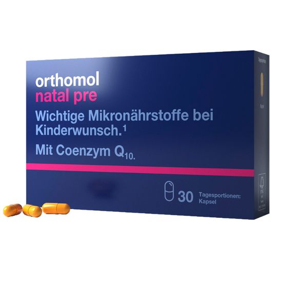 Вітаміни для жінок Orthomol "Natal Pre", 30 днів, капсули, арт. 4260022697404