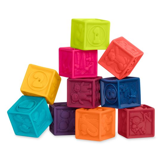 Развивающие силиконовые кубики Battat "Посчитай-Ка", арт. BX1002Z