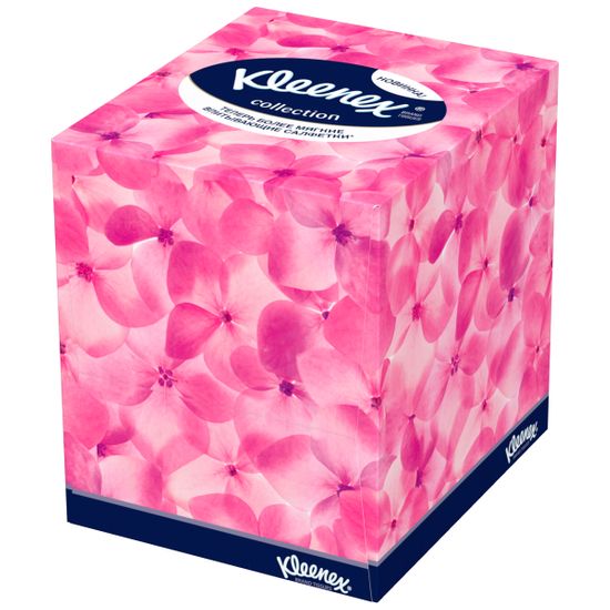 Салфетки гигиенические Kleenex Collection cube, в коробке, 100 шт. (в ассортименте), арт. 5029053542812