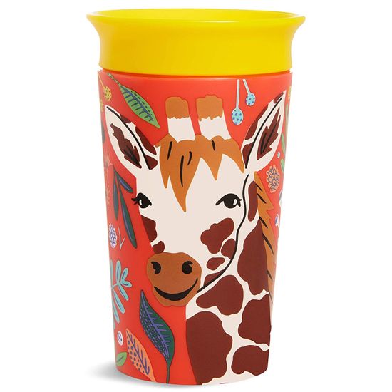 Чашка непроливна Munchkin "Miracle 360 WildLove Giraffe", 266 мл, арт. 051835, колір Оранжевый