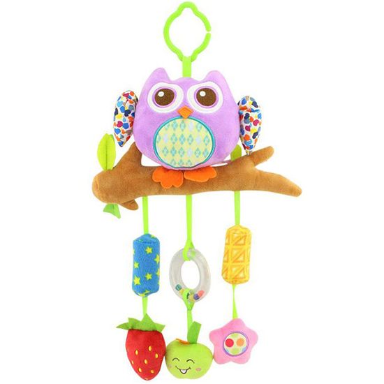 Подвеска-погремушка Hoogar "Owl", арт. HG0104002, цвет Розовый