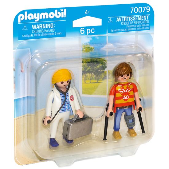 Конструктор Playmobil "Доктор и пациент", 6 деталей, арт. 70079