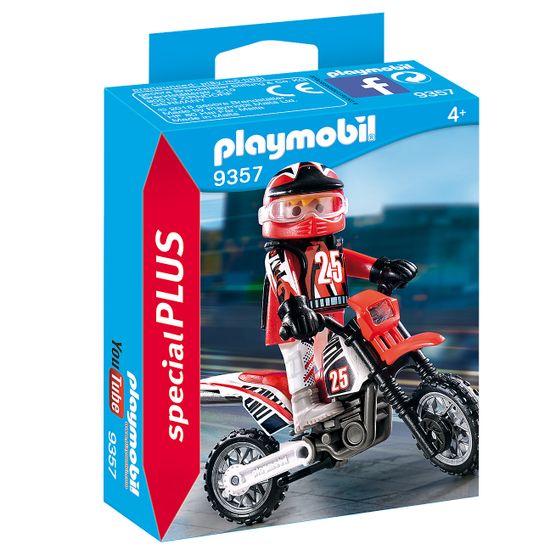 Конструктор Playmobil "Мотогонщик", 5 деталей, арт. 9357