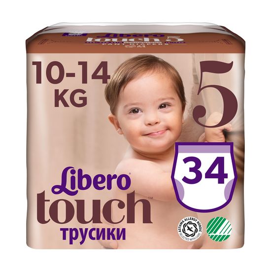 Подгузники-трусики Libero Touch, размер 5, 10-14 кг, 34 шт., арт. 8248-01