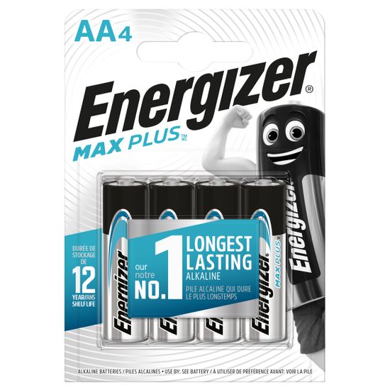 Батарейки Energizer AA Max Plus, 4 шт., арт. 6450607