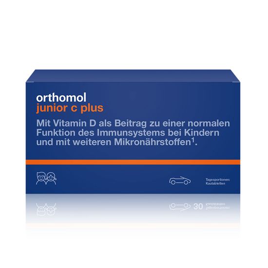 Вітаміни для дітей Orthomol "Junior C plus", 7 днів, гранули малина/лайм, арт. 10013222