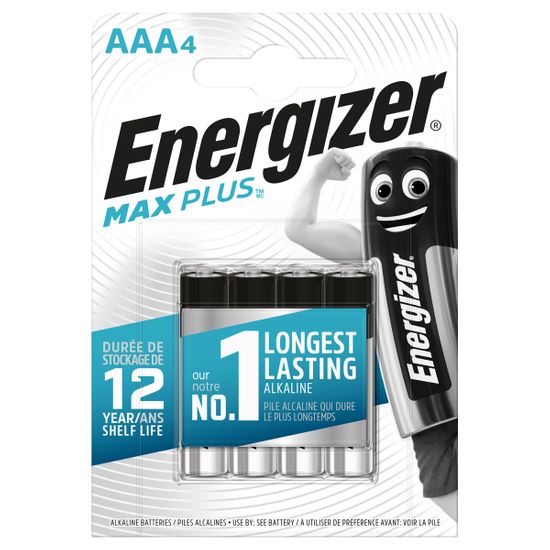 Батарейки Energizer AAA Max Plus, 4 шт., арт. 6450604