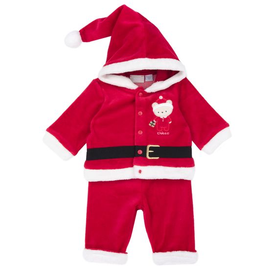 Костюм новогодний Chicco Santa: жакет и брюки, арт. 090.00783.075, цвет Красный