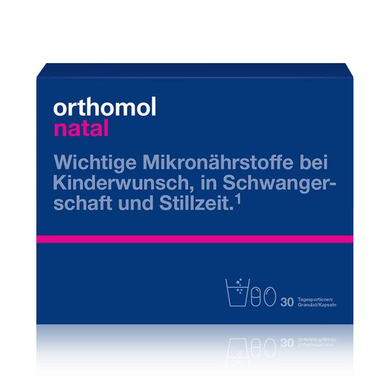 Вітаміни для вагітних Orthomol "Natal", 30 днів, гранули, арт. 1319904