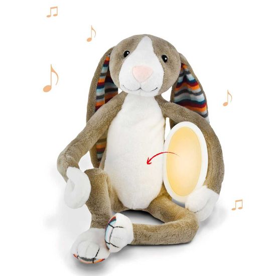 М'яка музична іграшка-нічник ZAZU "Кролик Бо", арт. ZA-BO-01