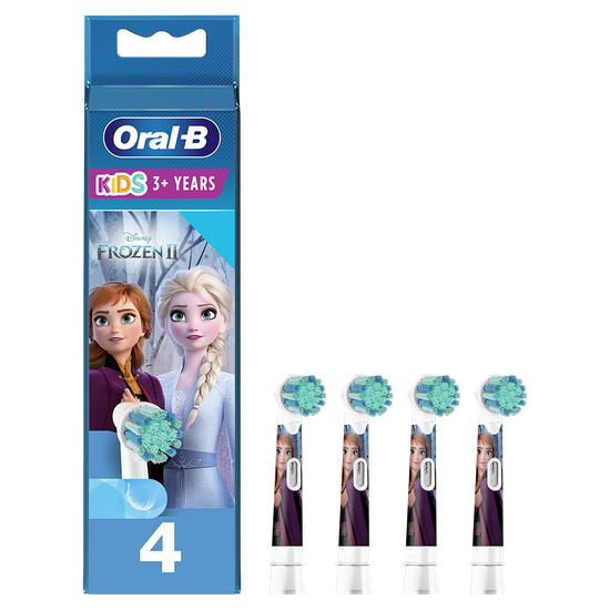 Знімні насадки для електричної зубної щітки Oral B "Frozen II", 4 шт, арт. 741624, колір Разноцветный