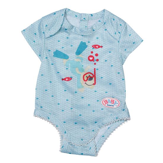 Одежда для куклы Zapf Creation "Baby Born. Боди", 43 см, голубое, арт. 830130-2
