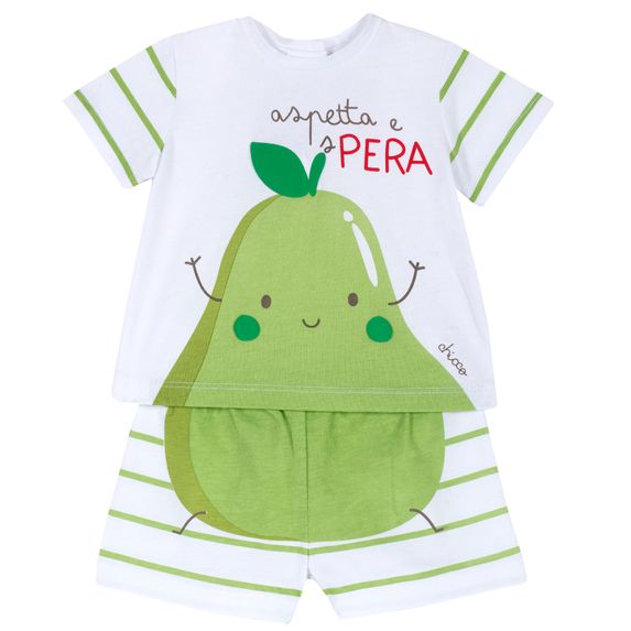 Костюм Chicco Pear: футболка и шорты, арт. 090.76381.051, цвет Светло-зеленый